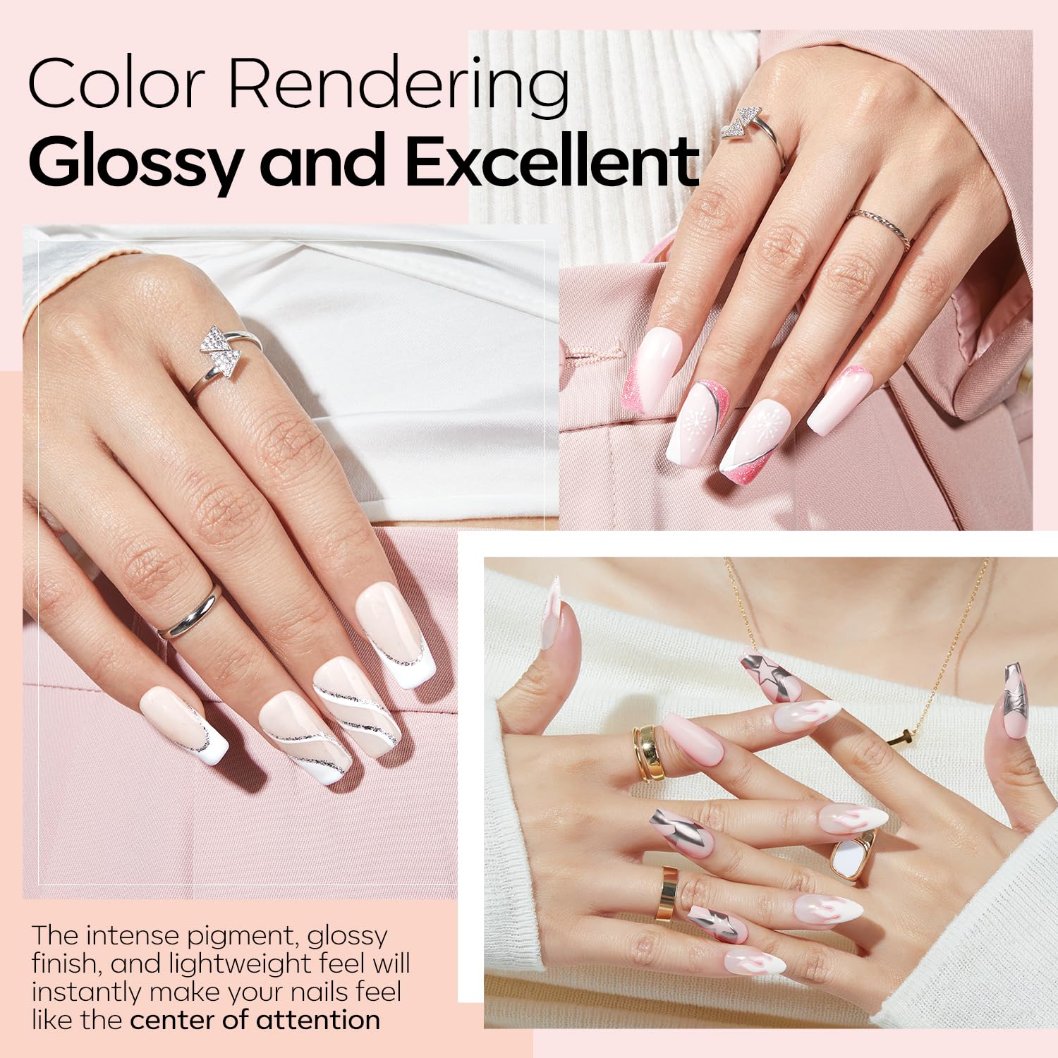 Modelones pink dip powder for everyday soft nails