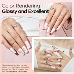 Modelones pink dip powder for everyday soft nails