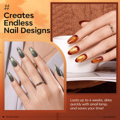 Modelones bottle and brush for smooth, even nail application