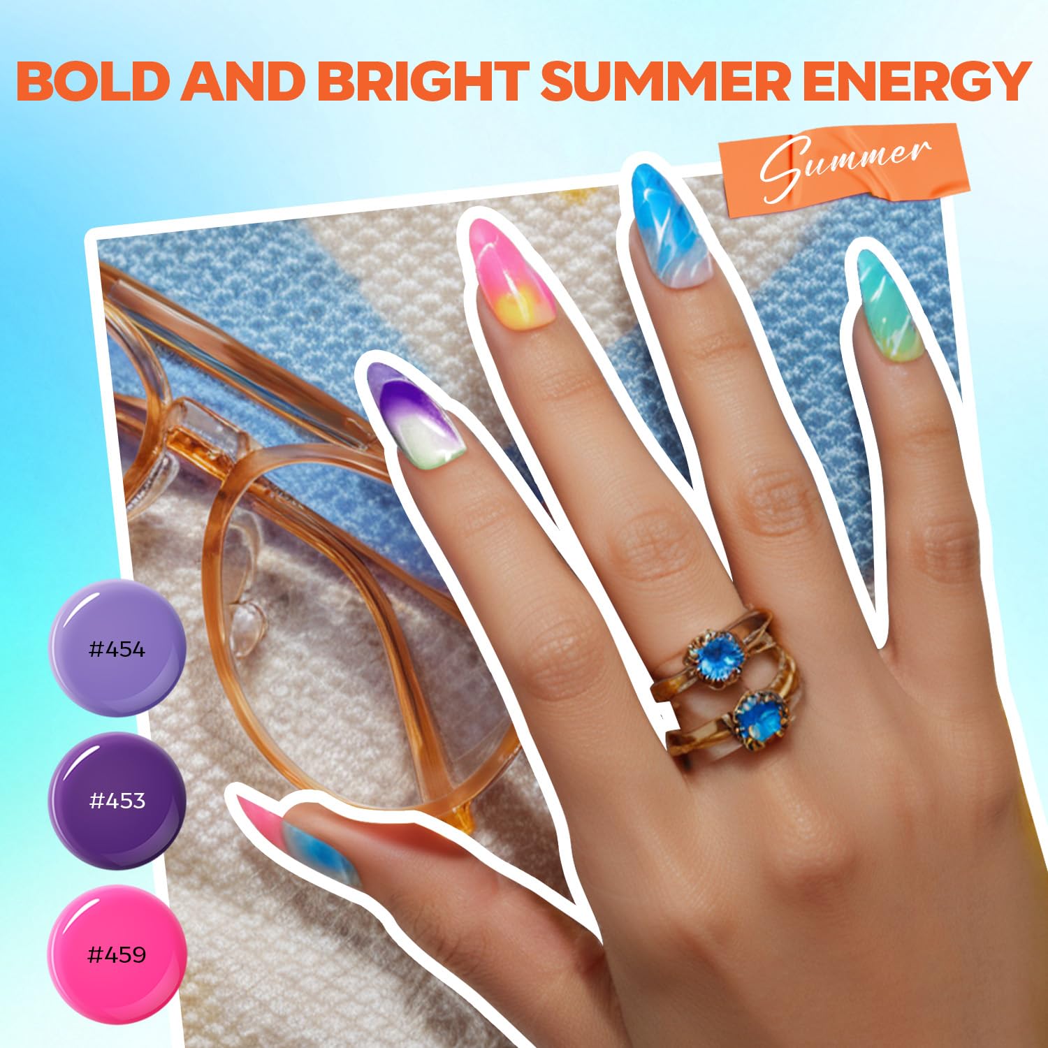 Modelones poly extension gel kit glitters add shimmer and depth to designs