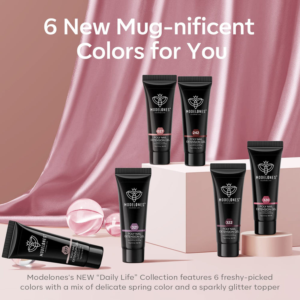 Modelones poly nail gel set gift-ready packaging for a thoughtful beauty present.