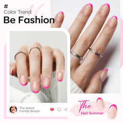 Modelones press-on nails with glues and tabs demonstrate secure, long-lasting adhesion