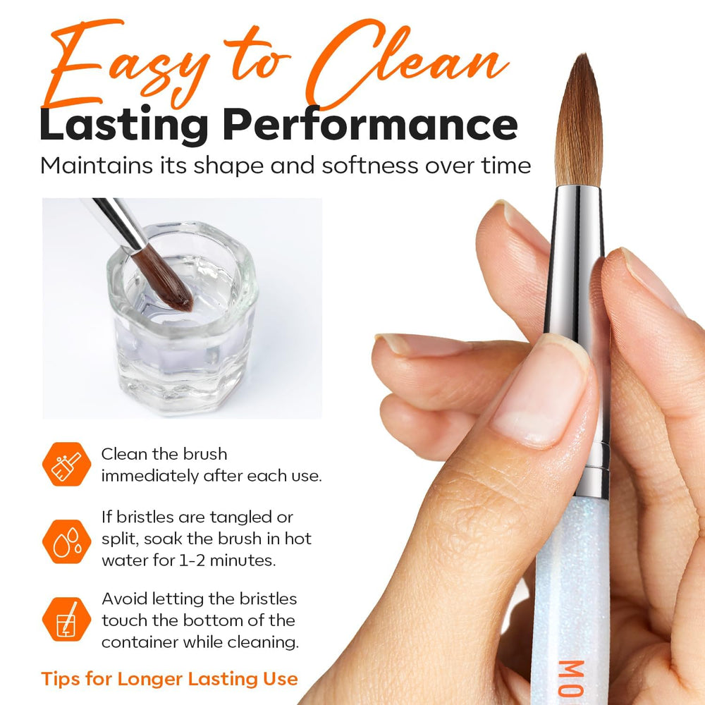 Modelones Pro Luxe kit setup with brush and monomer bottle for professionals.
