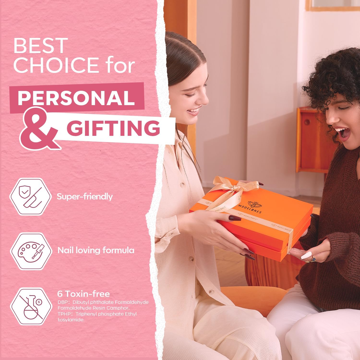 Regalo ideal de esmaltes modelones para ocasiones especiales.