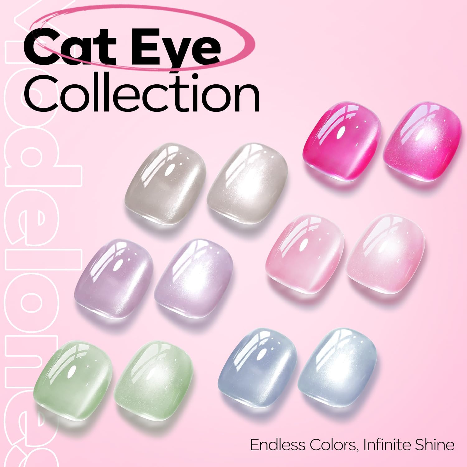 Modelones rosa ojo-gato botella 15 ml para múltiples usos