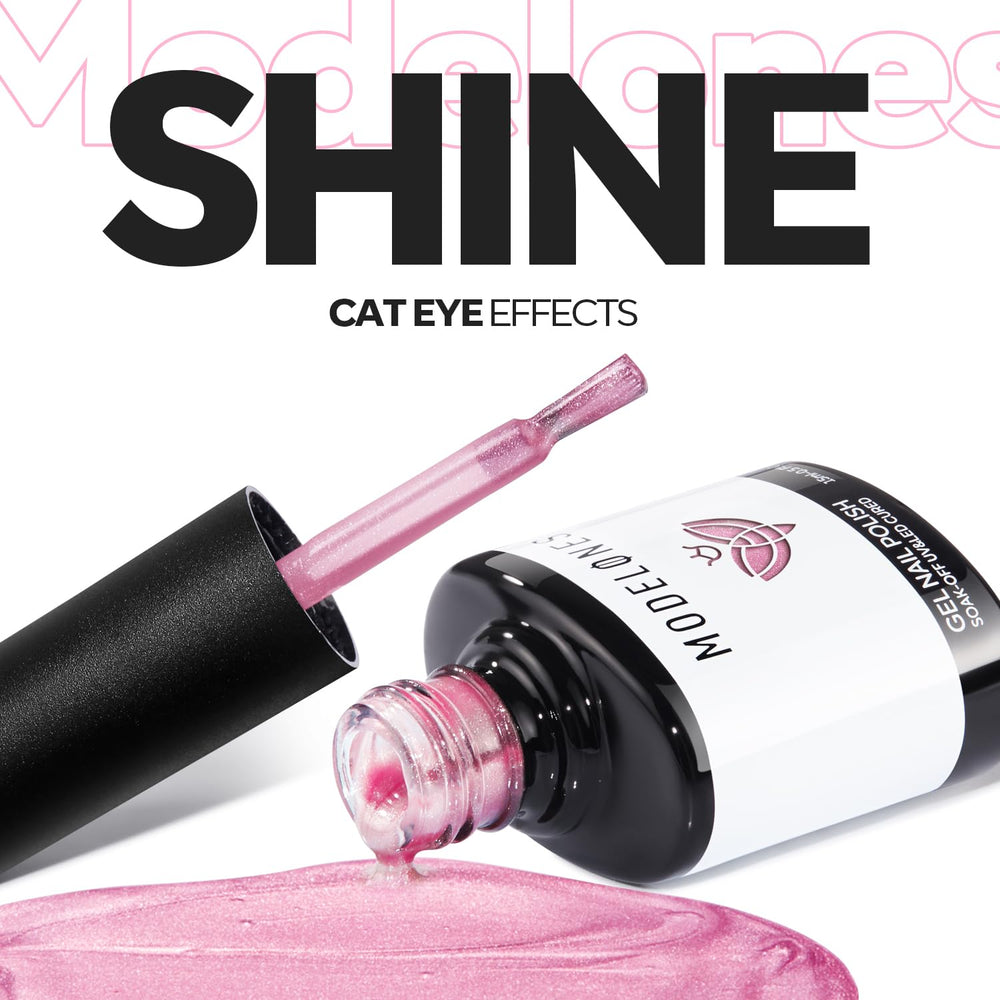 Modelones rosa ojo-gato regalo ideal para amantes de las uñas