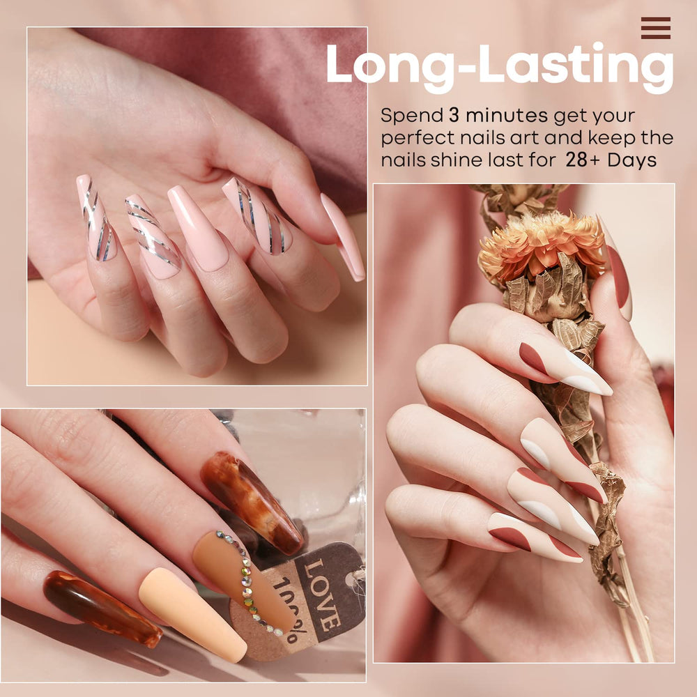Modelones salon-quality glossy finish for a professional feel at home.