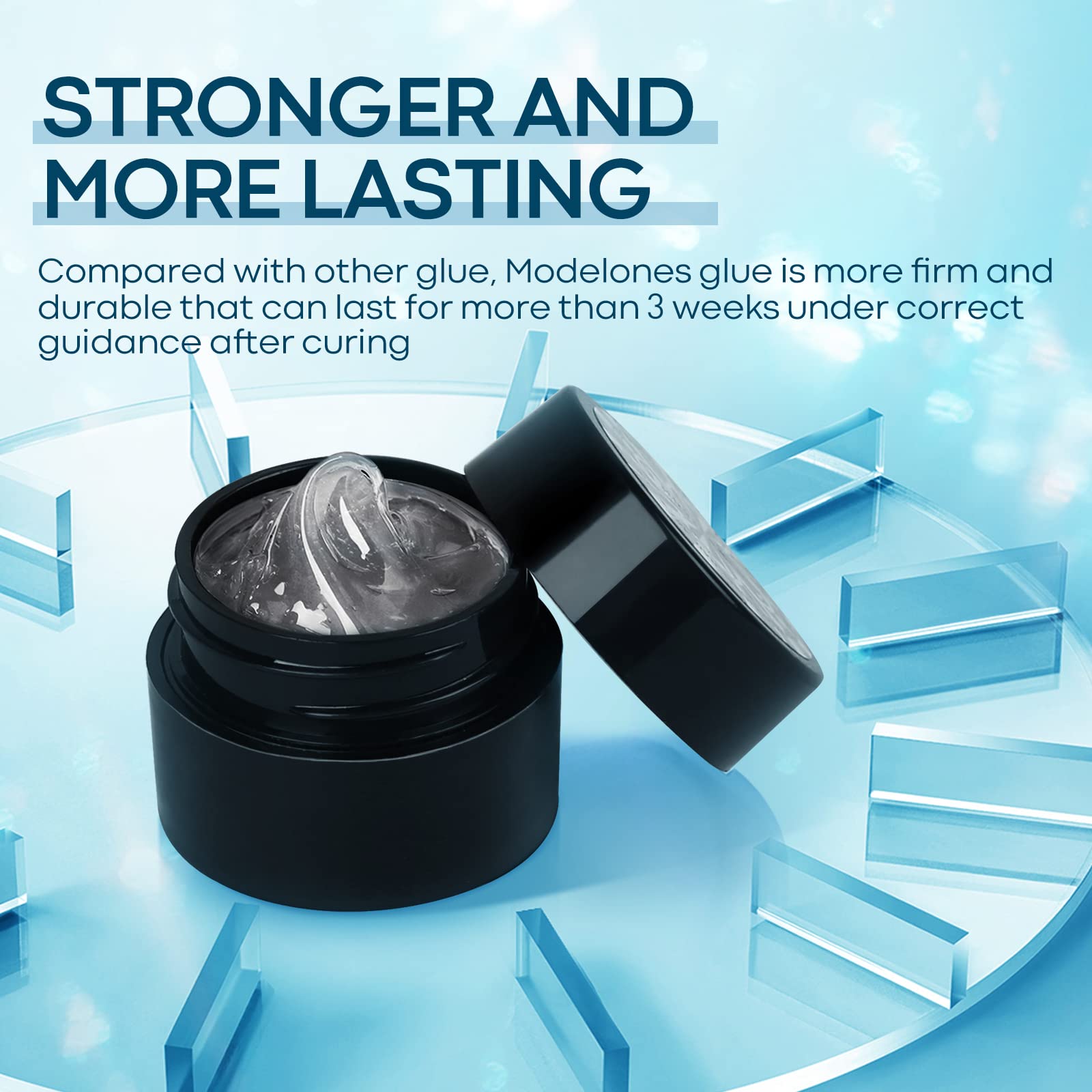Modelones salon-quality rhinestone glue suitable for professional results