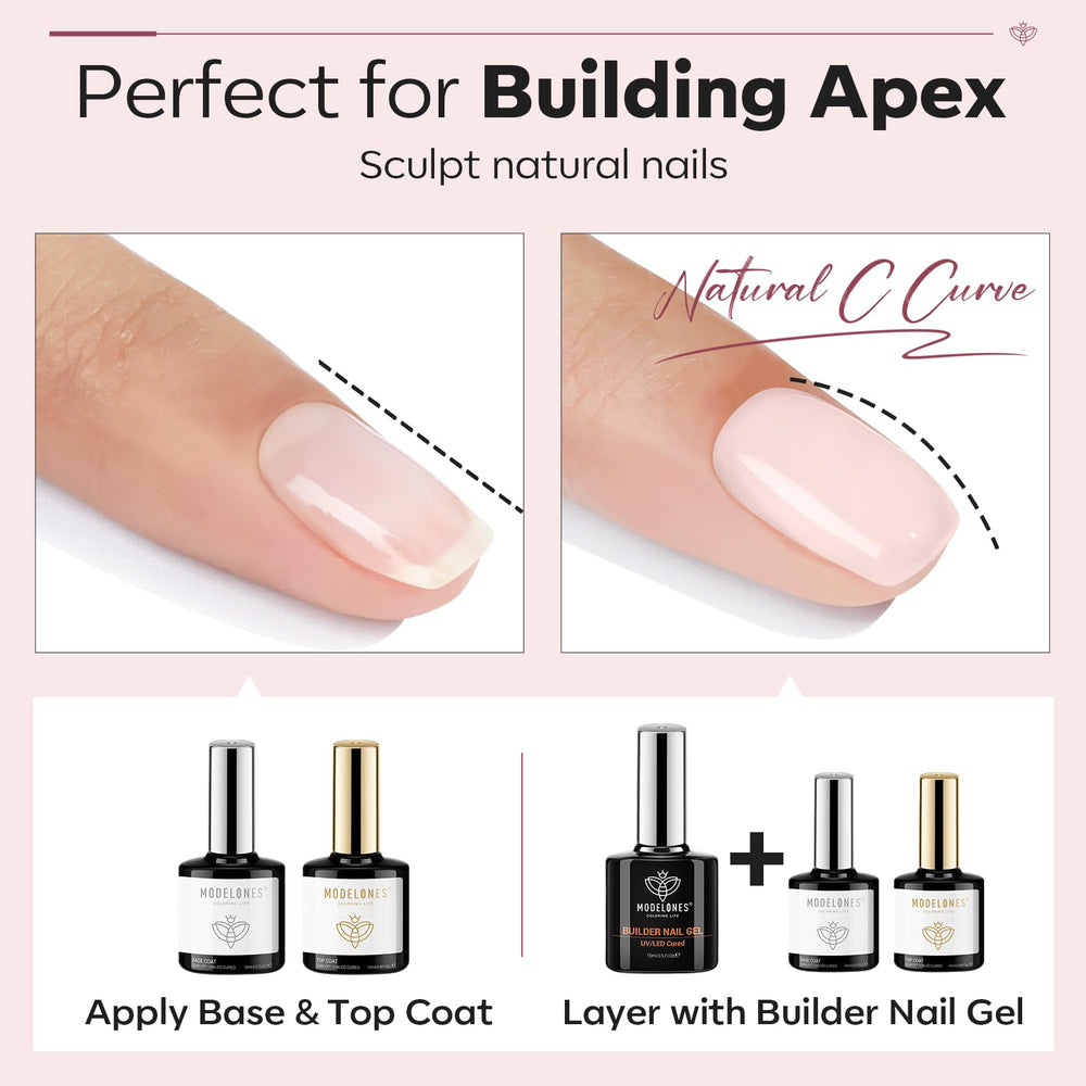 Modelones shiny top coat gloss finish adds durable shine and protection.