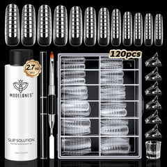 Modelones slip solution bottle for smooth poly gel application and reduced stickiness
