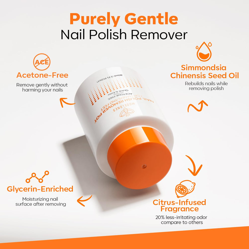 Modelones compact spill-proof remover design ideal for travel and on-the-go use.