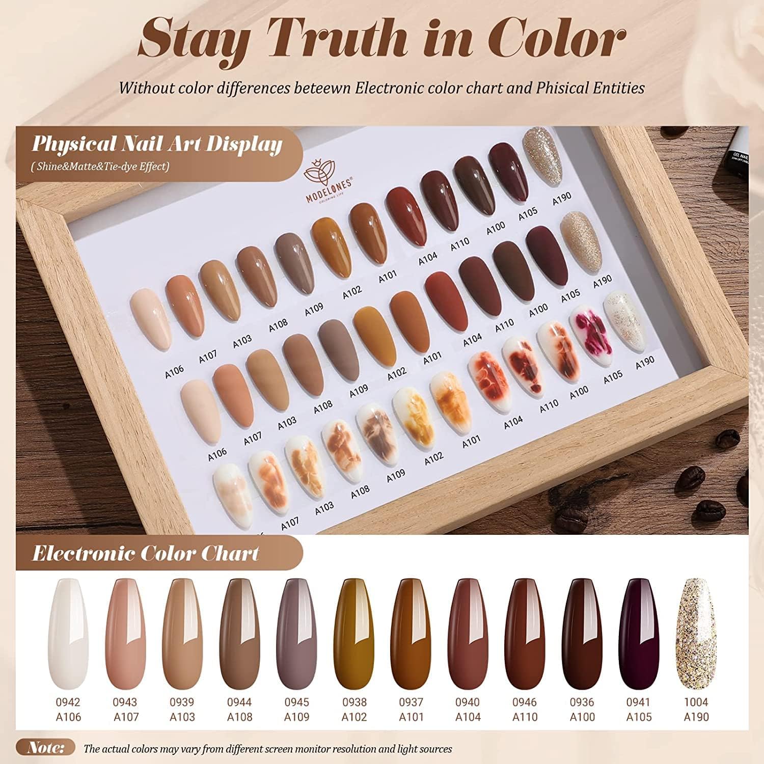 Modelones tawny cinnamon burgundy glitter polish bottles for statement nails