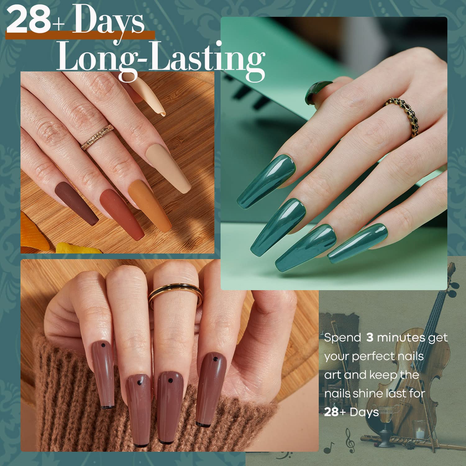 Modelones thick gel formula avoids leakage during application for cleaner nails.