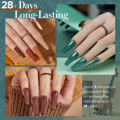 Modelones thick gel formula avoids leakage during application for cleaner nails.
