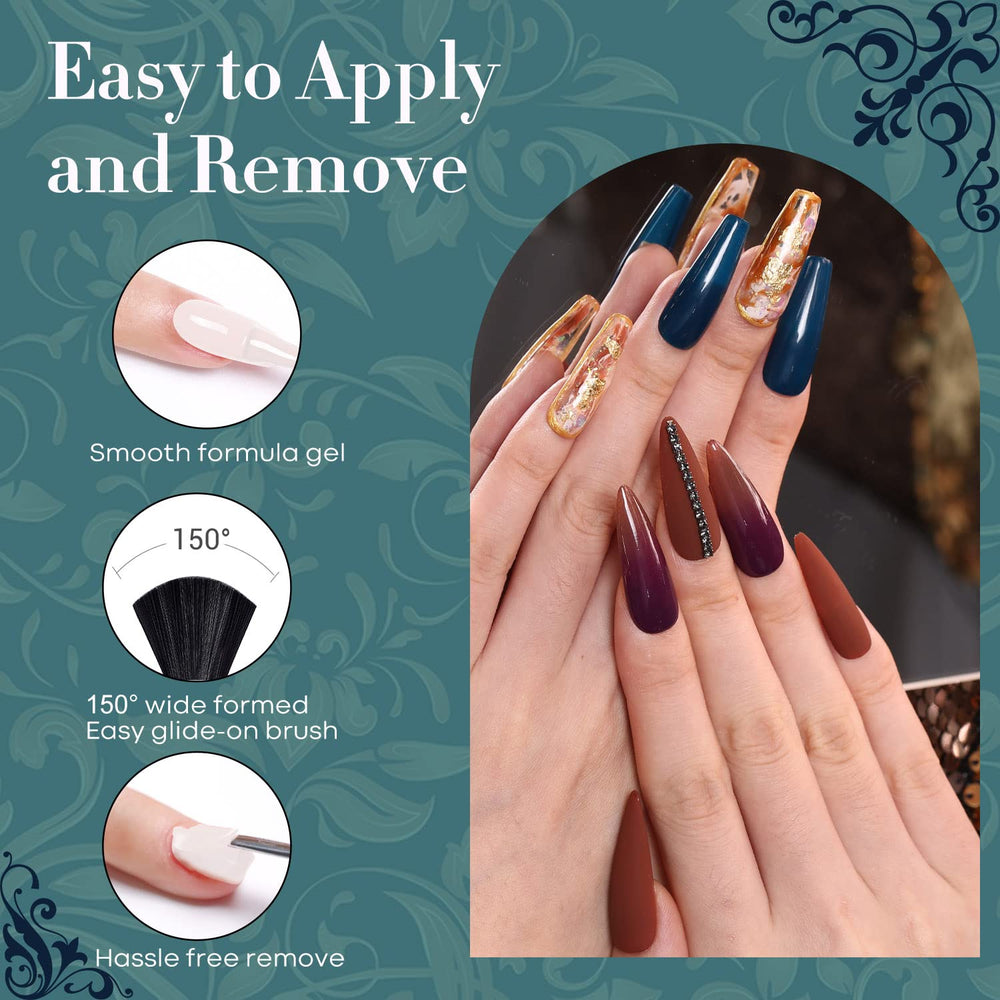 Modelones three layer full coverage gel nail polish demonstration.