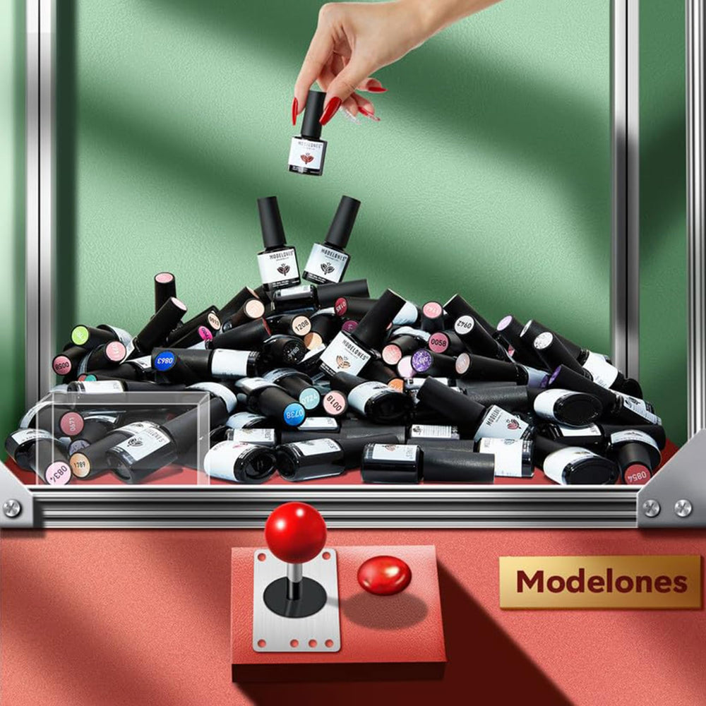 Modelones glitter top coat bottle adds festive sparkle and accent.