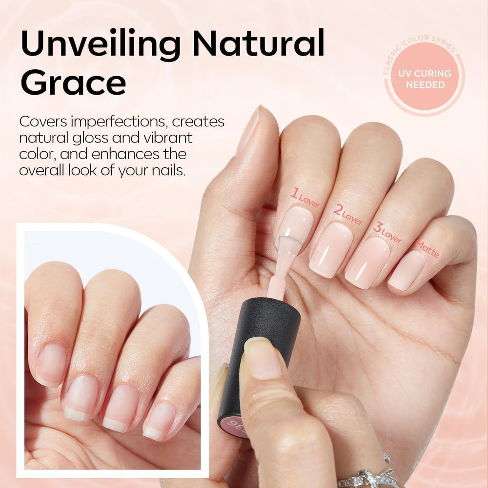 Modelones toxin-free ingredients label for healthier-looking nails.