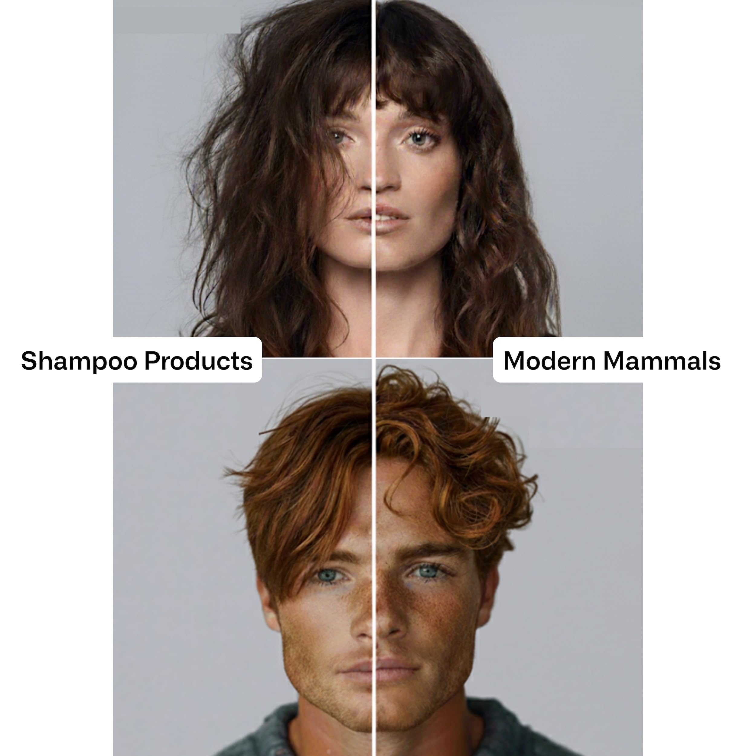 Modern Mammals Barber Recommended image signals trusted 2 in 1 haircare solution.