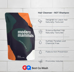 Modern Mammals Magic Mud texture close-up emphasizes volume and ready-to-style hair.
