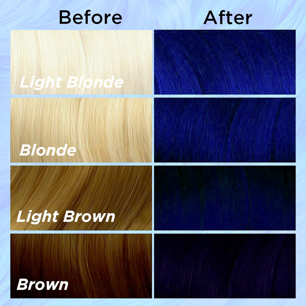 MOEHAIR Serenity Blue creamy-texture reveals easy, controllable at-home coloring.