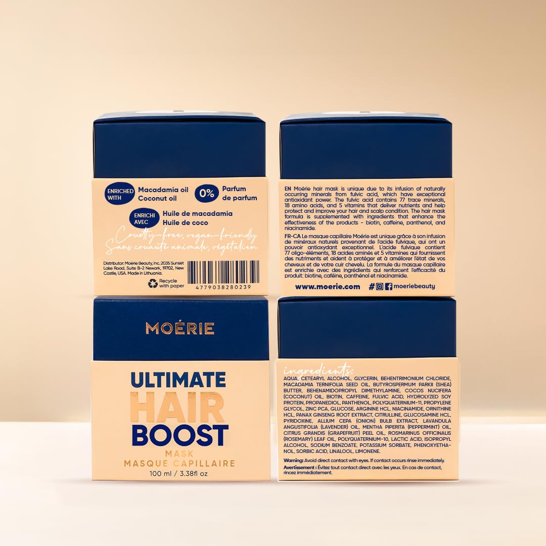 Moerie label communicates vegan, cruelty-free, and clean formulas for daily care.