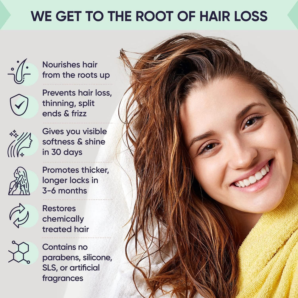 Moerie ingredient close-up highlights fulvic minerals and amino acids for hair health.
