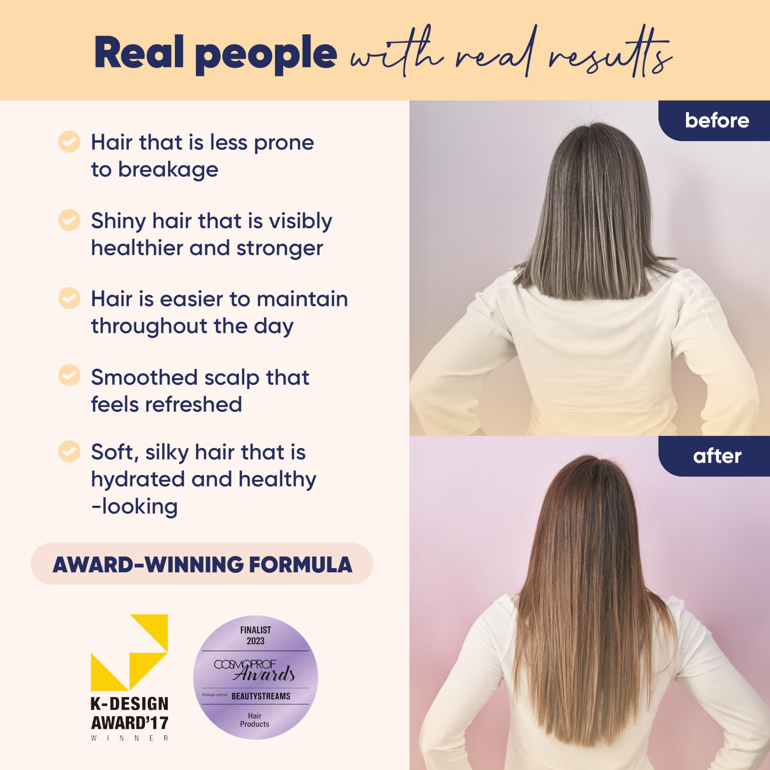 Moerie shampoo and conditioner packaging showing vegan-friendly, paraben-free formula