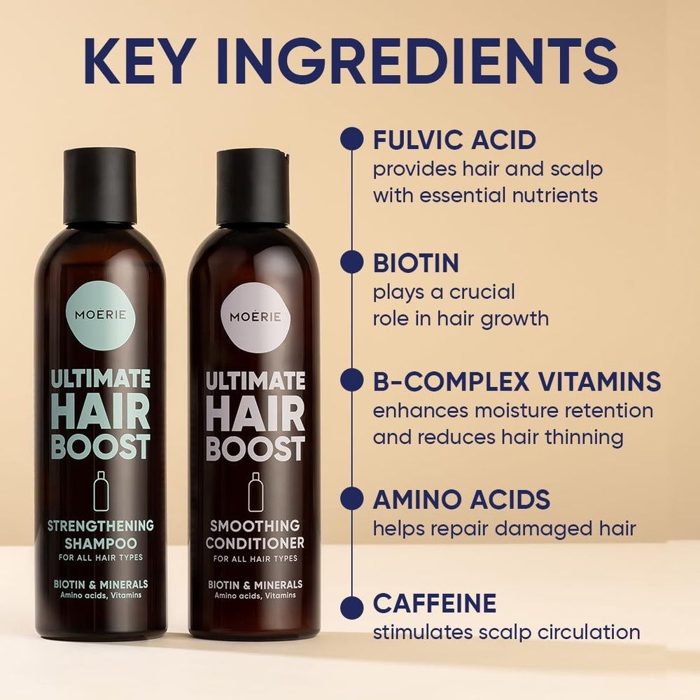 Moerie vitamins close-up showcasing B-complex and other nutrients for hair health