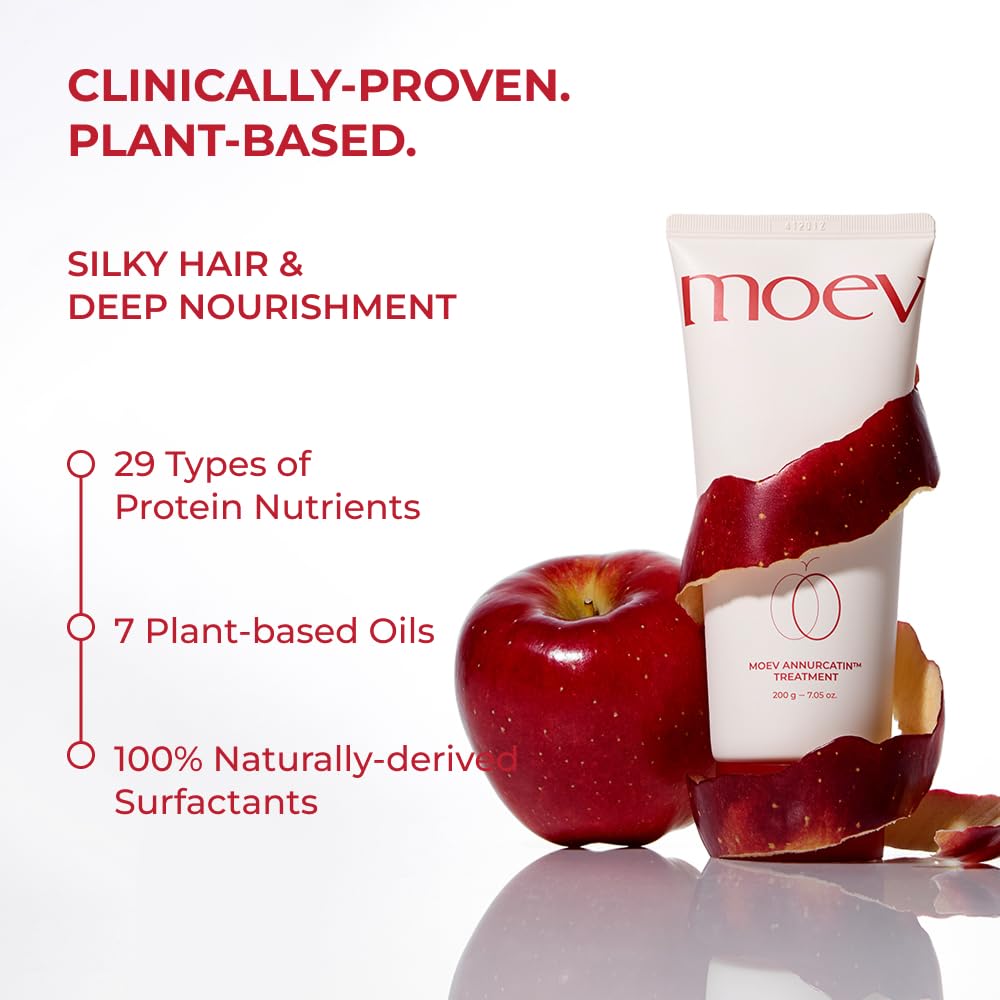 MOEV ANNURCATIN Hair Mask ingredients list highlights apple and amino acids