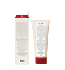 MOEV ANNURCATIN Hair Mask label closeup shows apple formula details