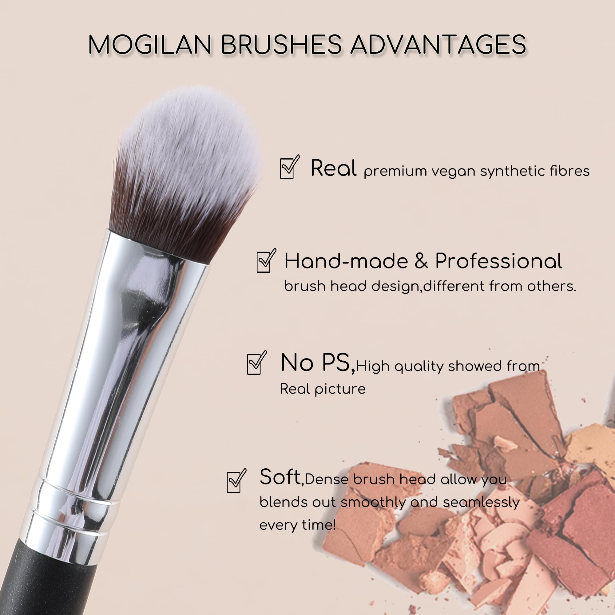 MOGILAN Kitten Paw liquid concealer blend brush