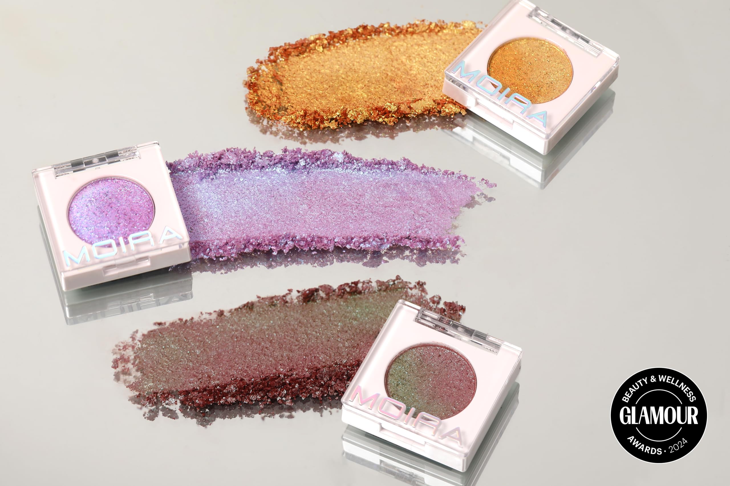 Moira Chroma Light Shadow Lilac Love skin swatch builds intensity