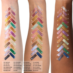 Moira Chroma Light Shadow Lilac Love swirl shows fused pigments for high-impact sparkle