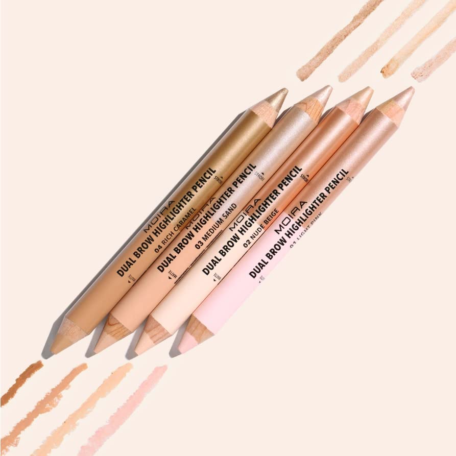 Moira Dual Brow Highlighter Pencil used on Cupid's bow for subtle highlight.