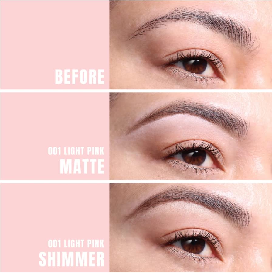 Moira Dual Brow Highlighter Pencil matte tip close-up for precise brow definition.