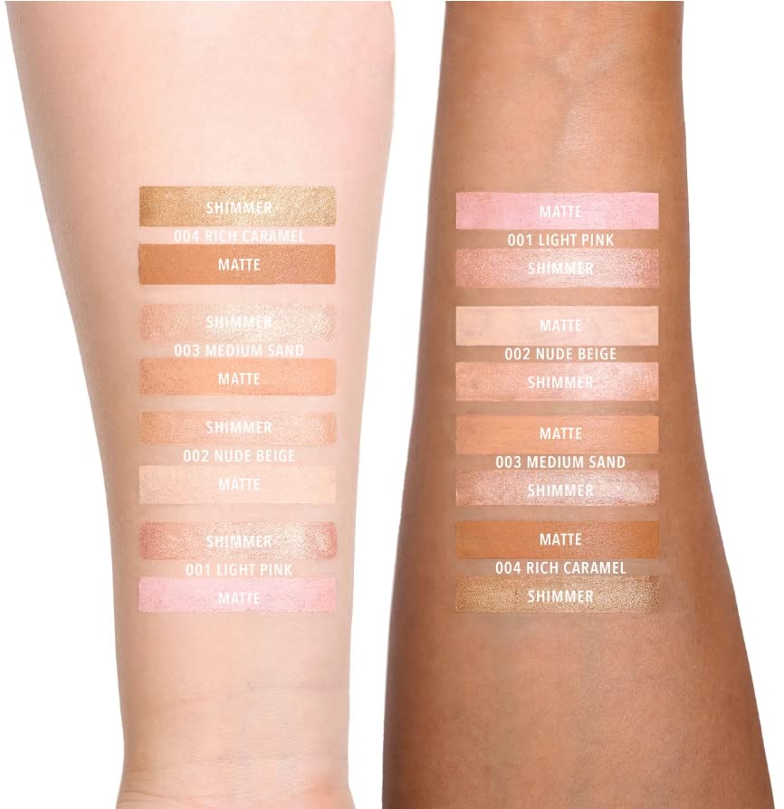 Moira Dual Brow Highlighter Pencil shimmer tip close-up for light-reflecting glow.
