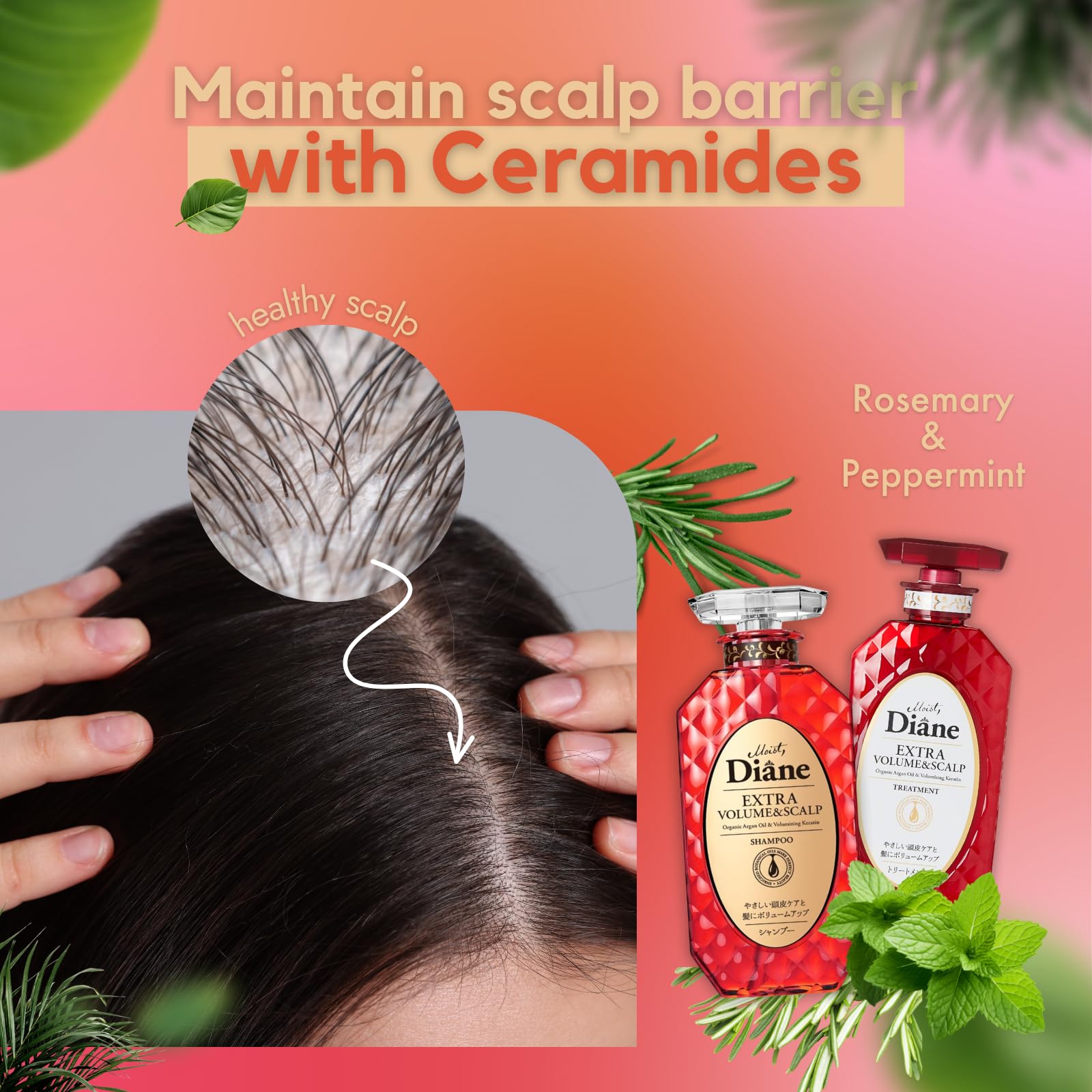 Moist Diane sensor tech label highlights volumizing science behind the formula