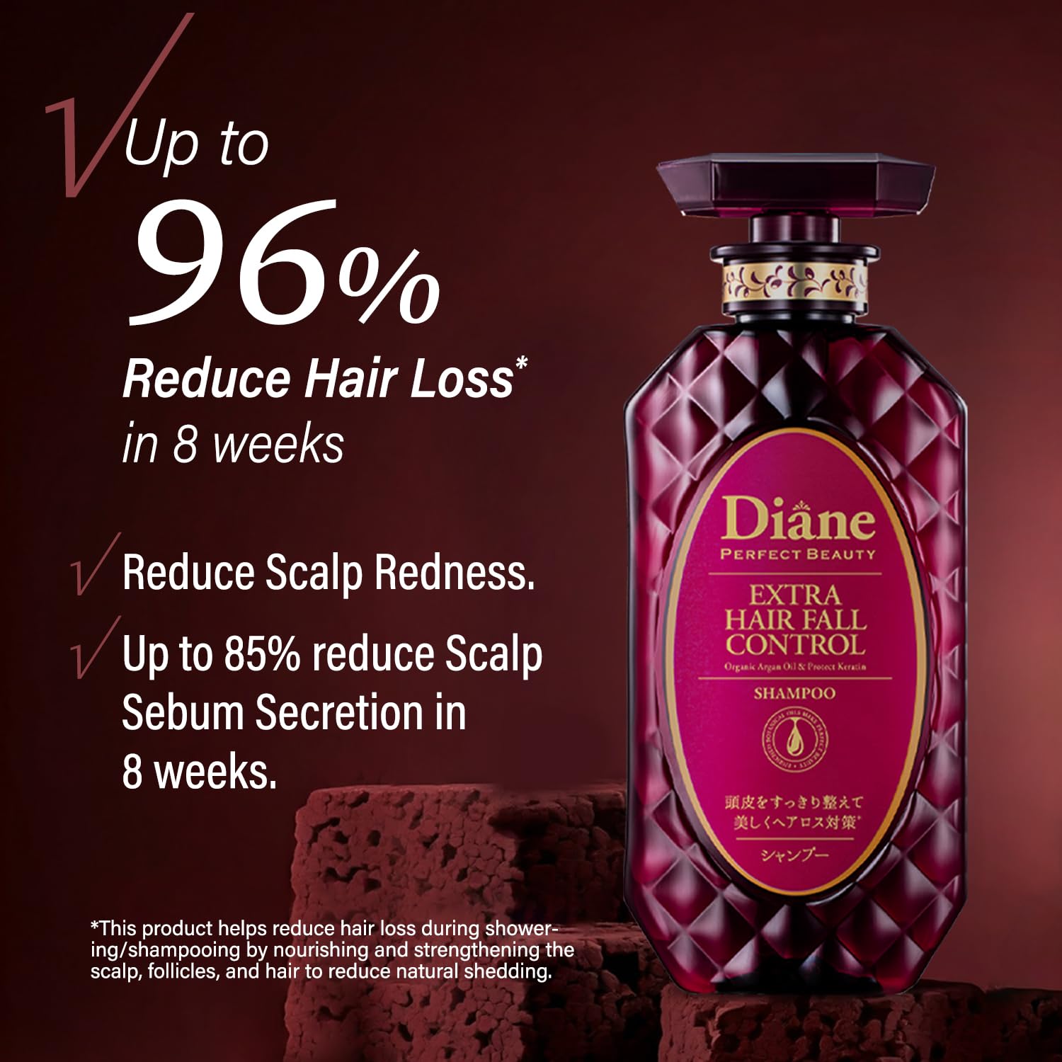 Moist Diane shampoo application lather demonstrates application