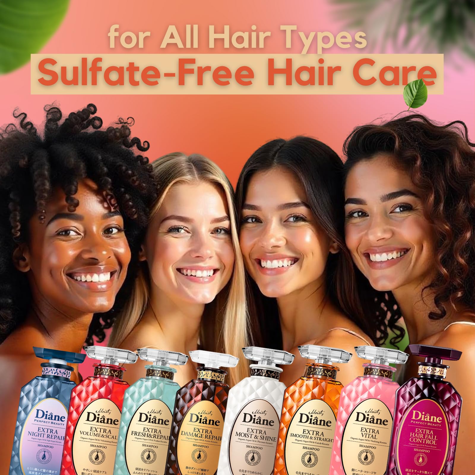 Moist Diane soft hair after use shows bounce and manageability