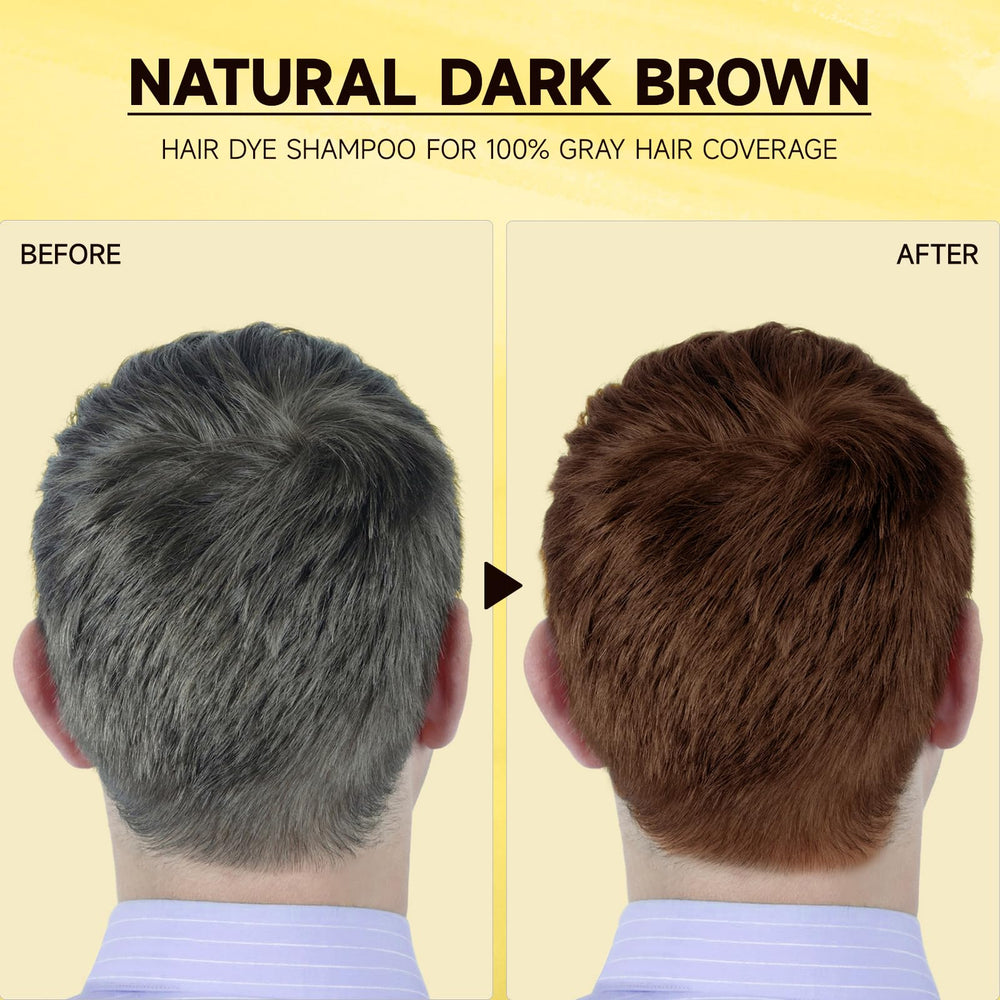 MOISTAR dark brown dye shampoo bottle closeup highlights color coverage