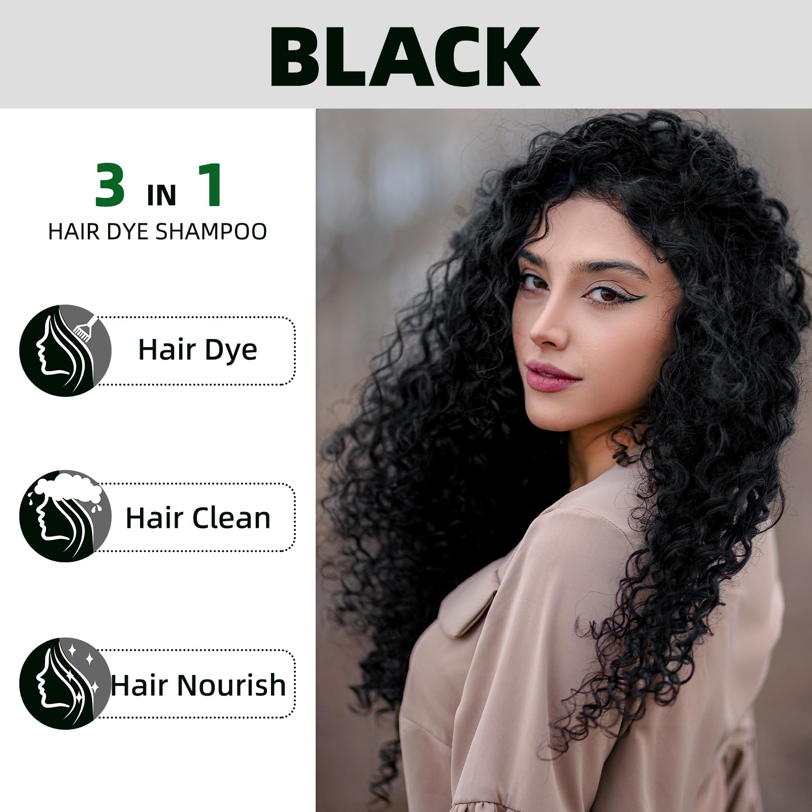 MOISTAR final shade delivers rich black tone and shine.