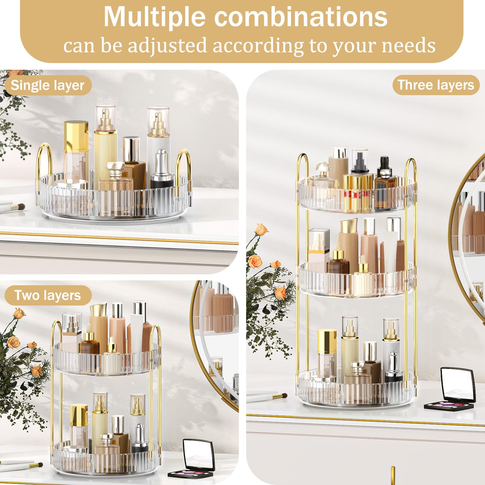 MOKANI 360 rotating organizer bracket-detail highlights sturdy construction.