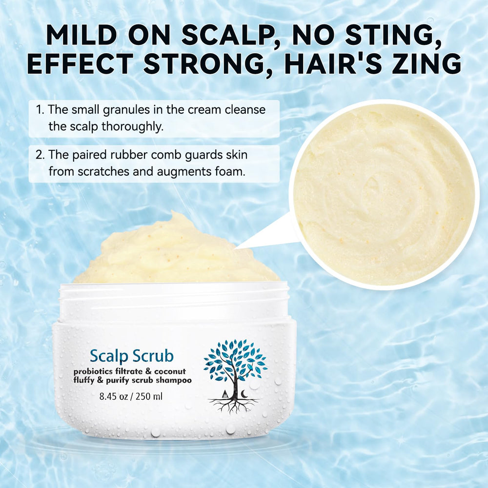 Mokasakiso Scalp Scrub scrubber brush shows soothing scalp massage