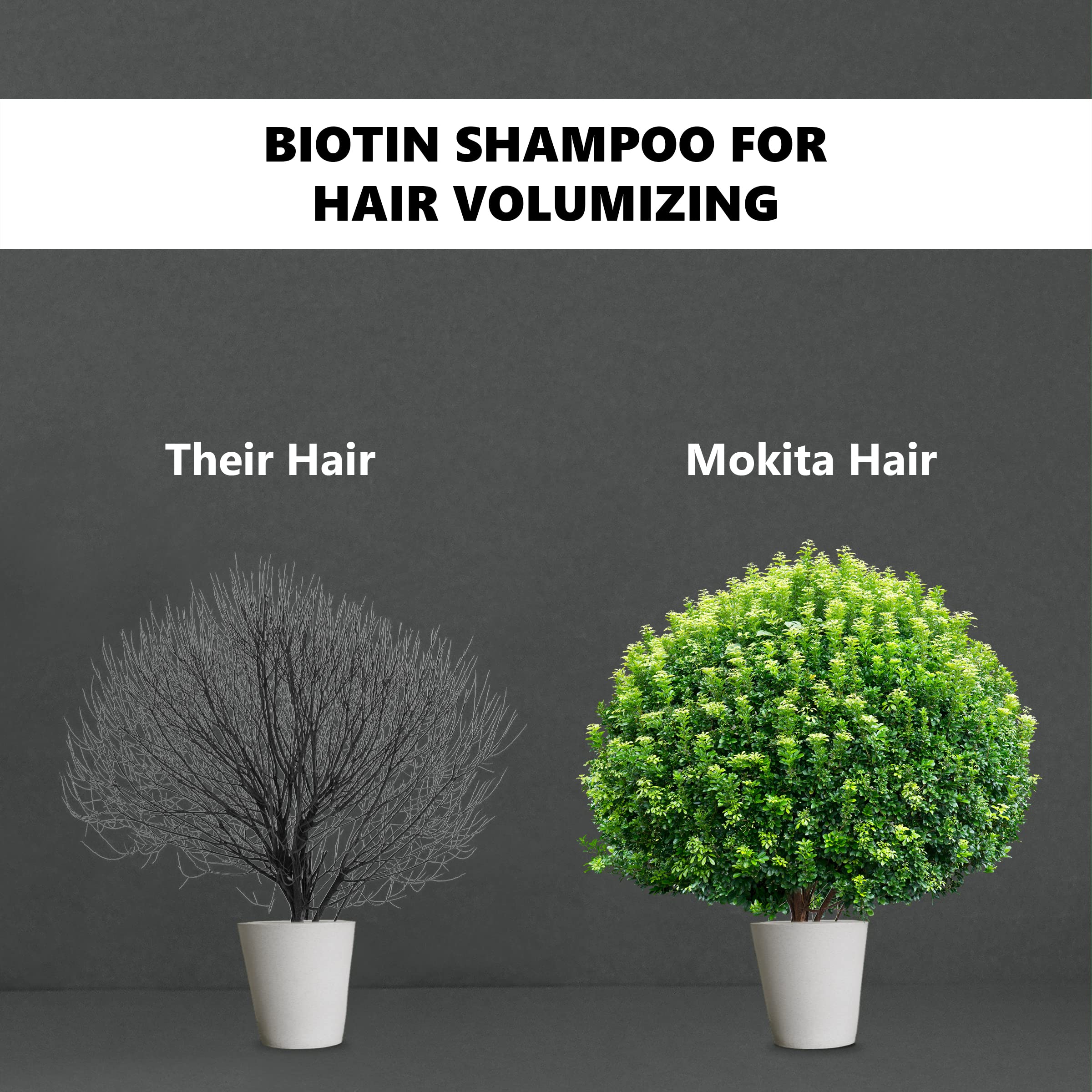 Mokita Naturals shampoo lather demonstrates rich cleansing experience for thinning hair.