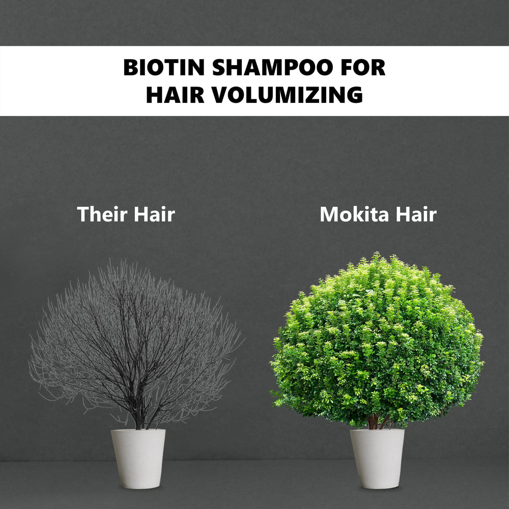 Mokita Naturals shampoo lather demonstrates rich cleansing experience for thinning hair.