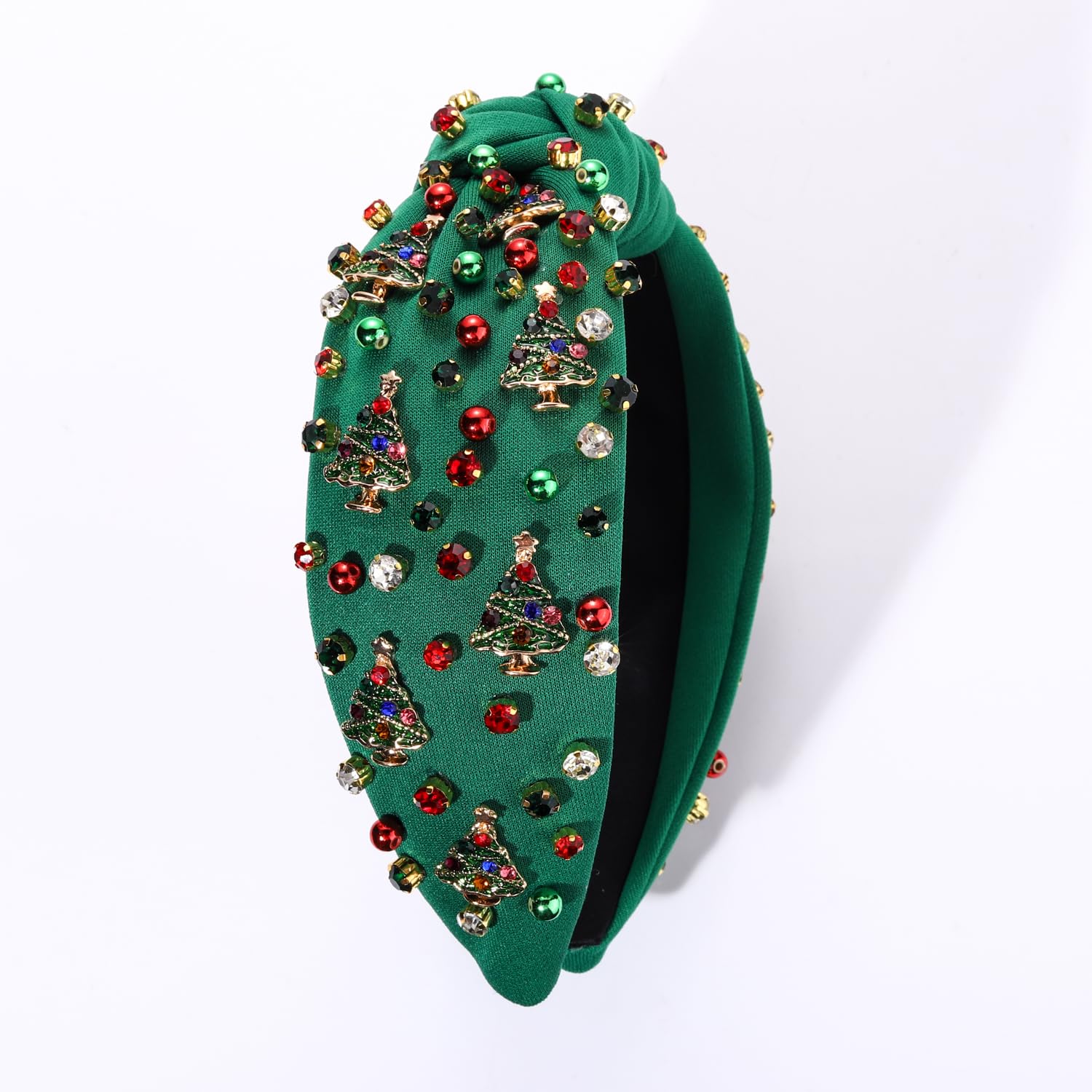 mokkia christmas headband worn for a stylish, versatile holiday look.