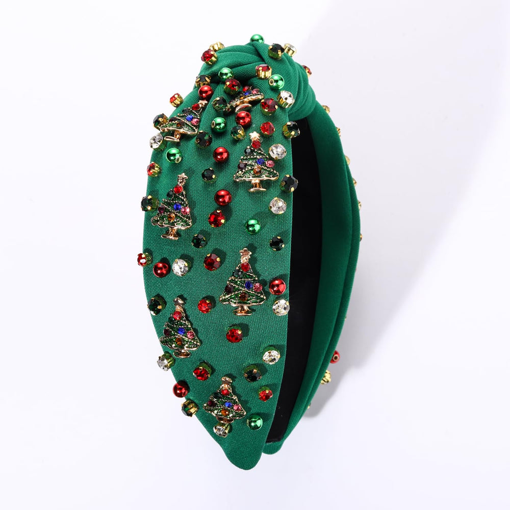 mokkia christmas headband worn for a stylish, versatile holiday look.