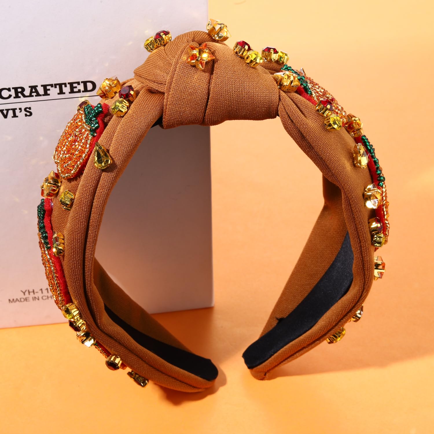 Mokkia headband pearls elevate holiday outfit.