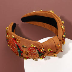 Mokkia headband rhinestones sparkle for holiday shimmer.