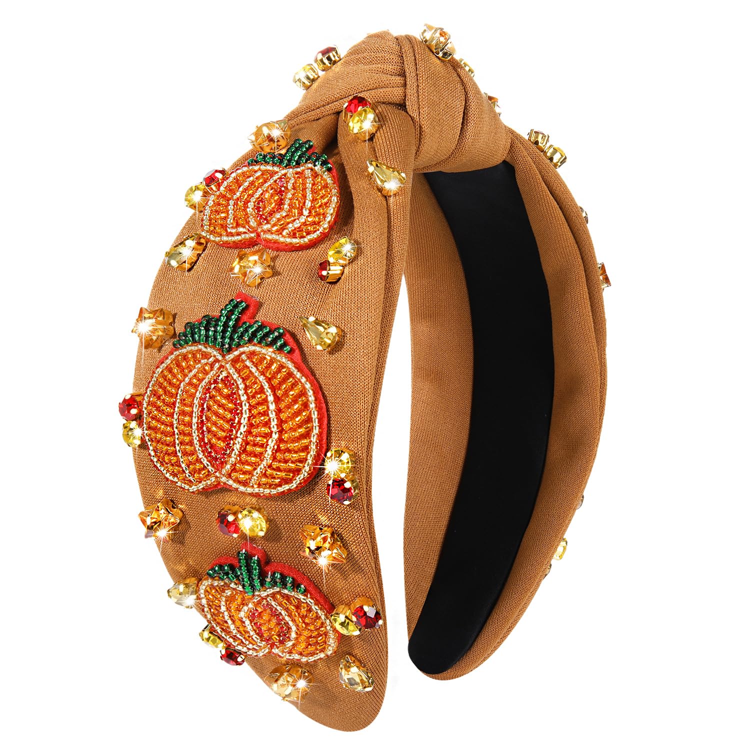 Mokkia Thanksgiving headband turkey beadwork for festive attire.